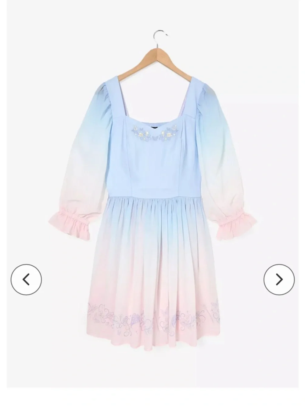 NWOT Wicked Glinda Blue Ombré Dress - BoxLunch Exclusive - Picture 2 of 15
